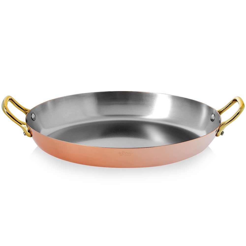 de Buyer - Ovale Pfanne mit 2 Messinggriffen