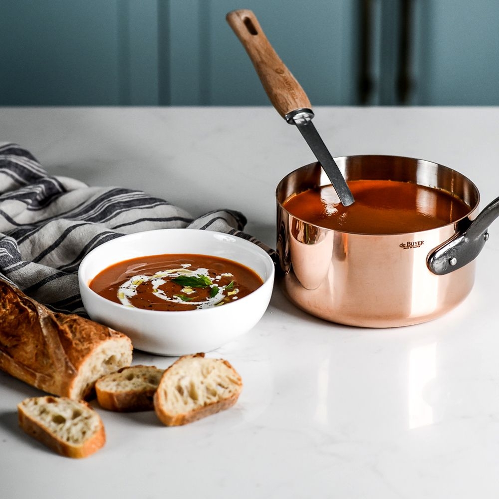 de Buyer - Copper Cookware Set of 3 - Prima Matera - Cast iron handles de Buyer - Copper Cookware Set of 3 - Prima Matera - Cast iron handles