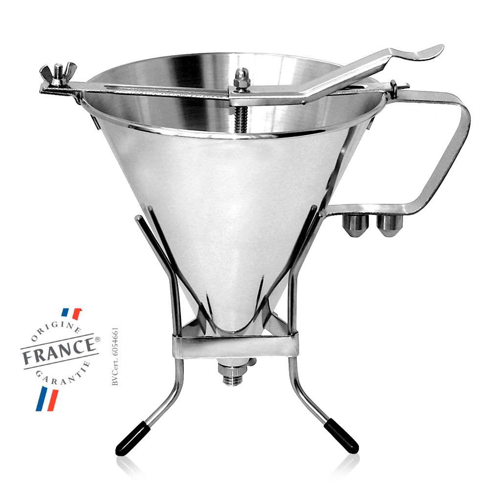 de Buyer - KWIK Pro stainless steel piston funnel - 1,9 L de Buyer - KWIK Pro stainless steel piston funnel - 1,9 L