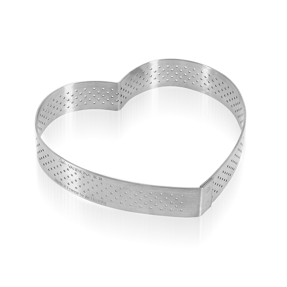 de Buyer - ''Heart'' pastry ring - height 2 cm - Valrhona de Buyer - ''Heart'' pastry ring - height 2 cm - Valrhona