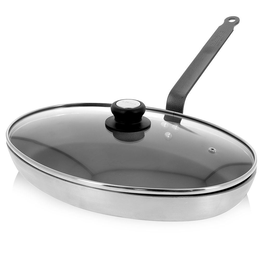 de Buyer - CHOC RESTO INDUCTION - Oval Fish Pan with Lid
