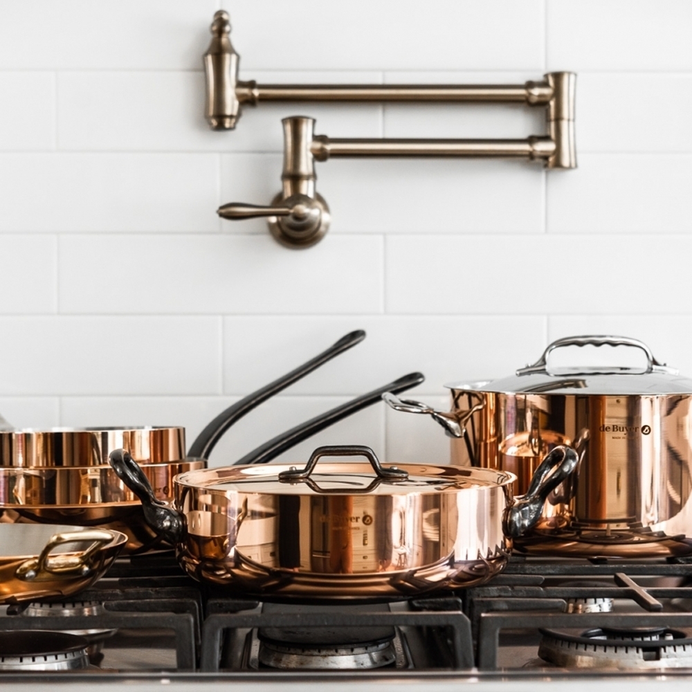 de Buyer - Copper Saucepan cast iron handles - Prima Matera