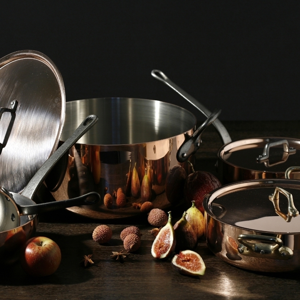 de Buyer - Copper Saucepan with cast iron handle - First Classe