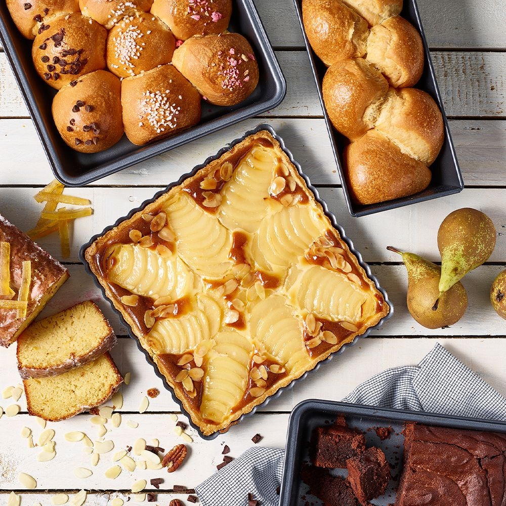 de Buyer - Gâteaux - Cakes - Tartes - 3er-Set homebaking de Buyer - Gâteaux - Cakes - Tartes - 3er-Set homebaking