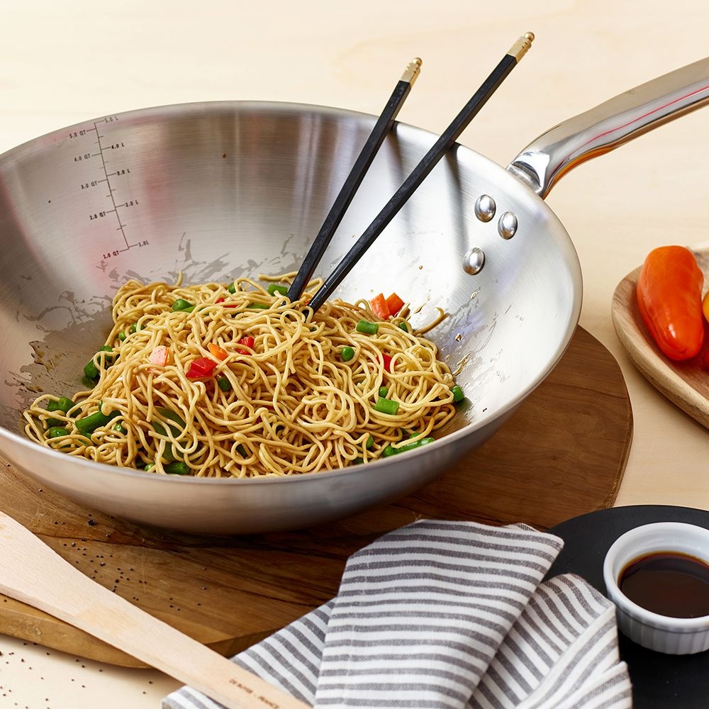 de Buyer - Stainless Steel Wok 32 cm - ALCHIMY de Buyer - Stainless Steel Wok 32 cm - ALCHIMY