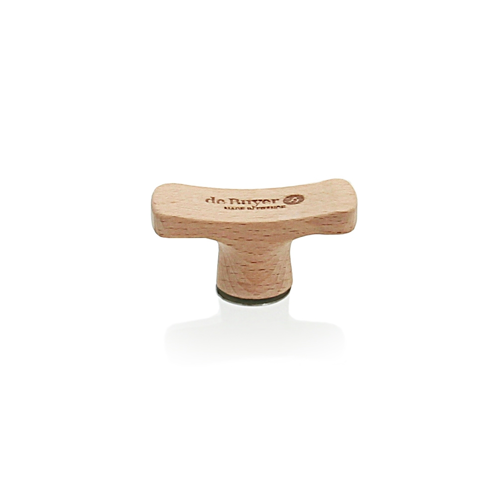 de Buyer - Replacement beech wood knob for glass lid Bois