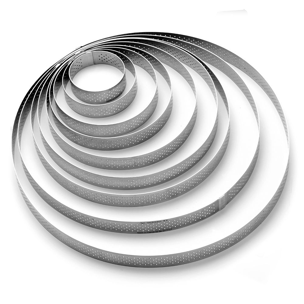 de Buyer - Round perforated tart ring - 2 cm - Valrhona