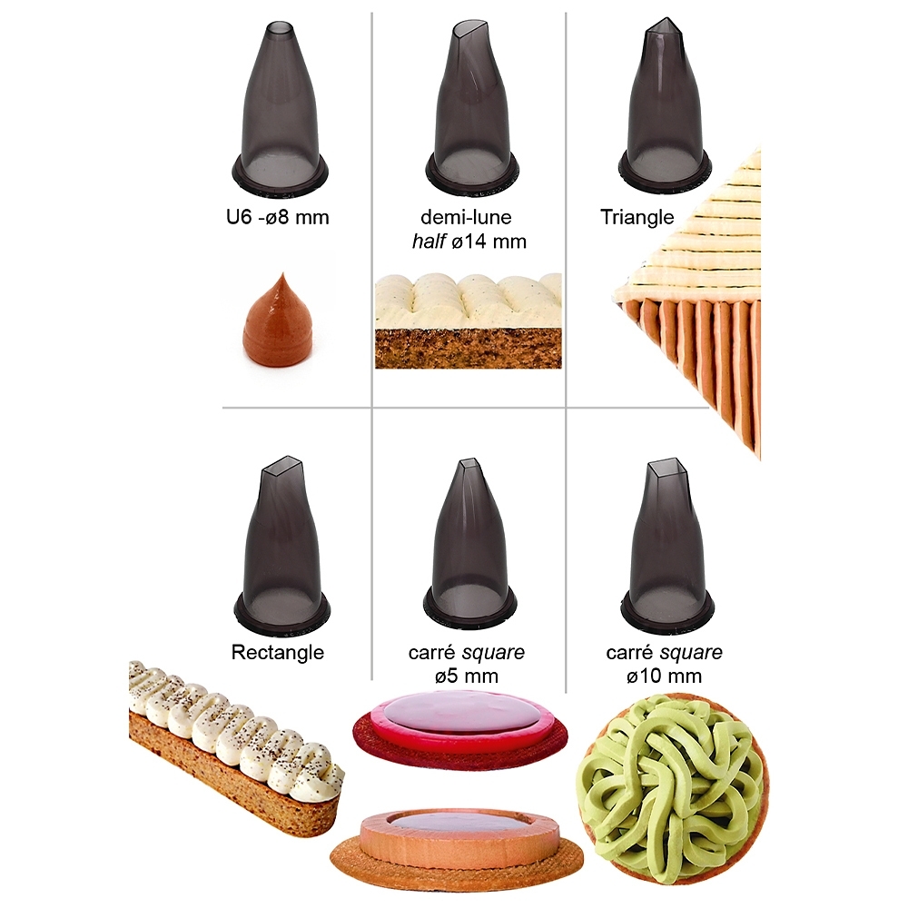 de Buyer - Set of 6 nozzles GEO de Buyer - Set of 6 nozzles GEO