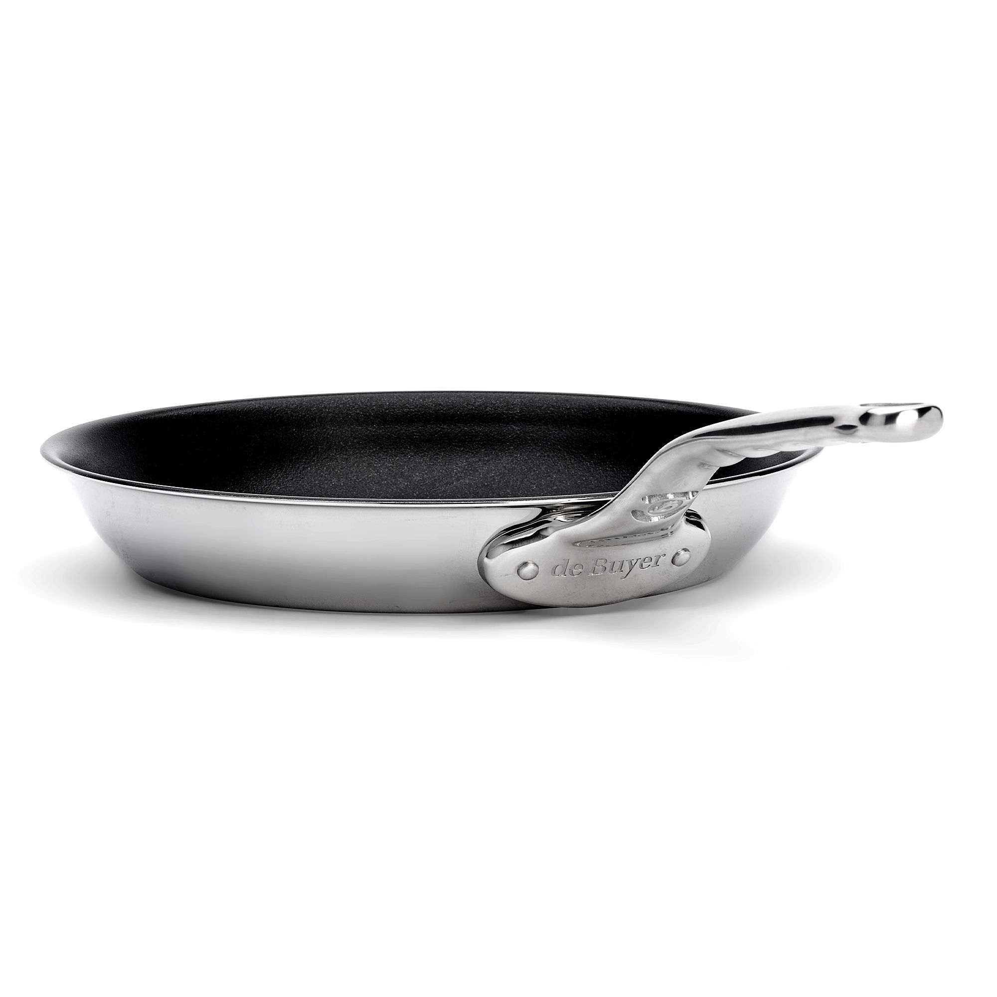 Stainless steel frying pan by de Buyer