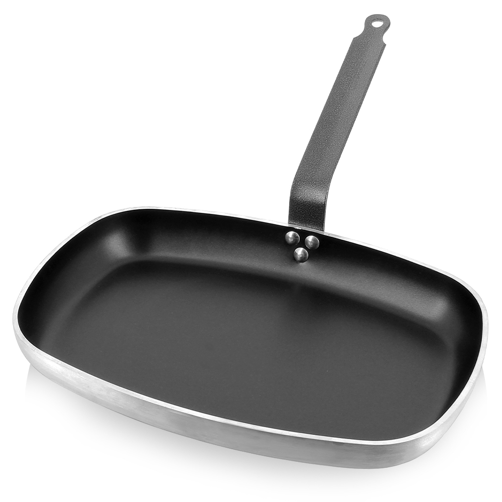 de Buyer Choc Non-Stick Aluminum Fry Pan 9-1/2 with Yellow Handle