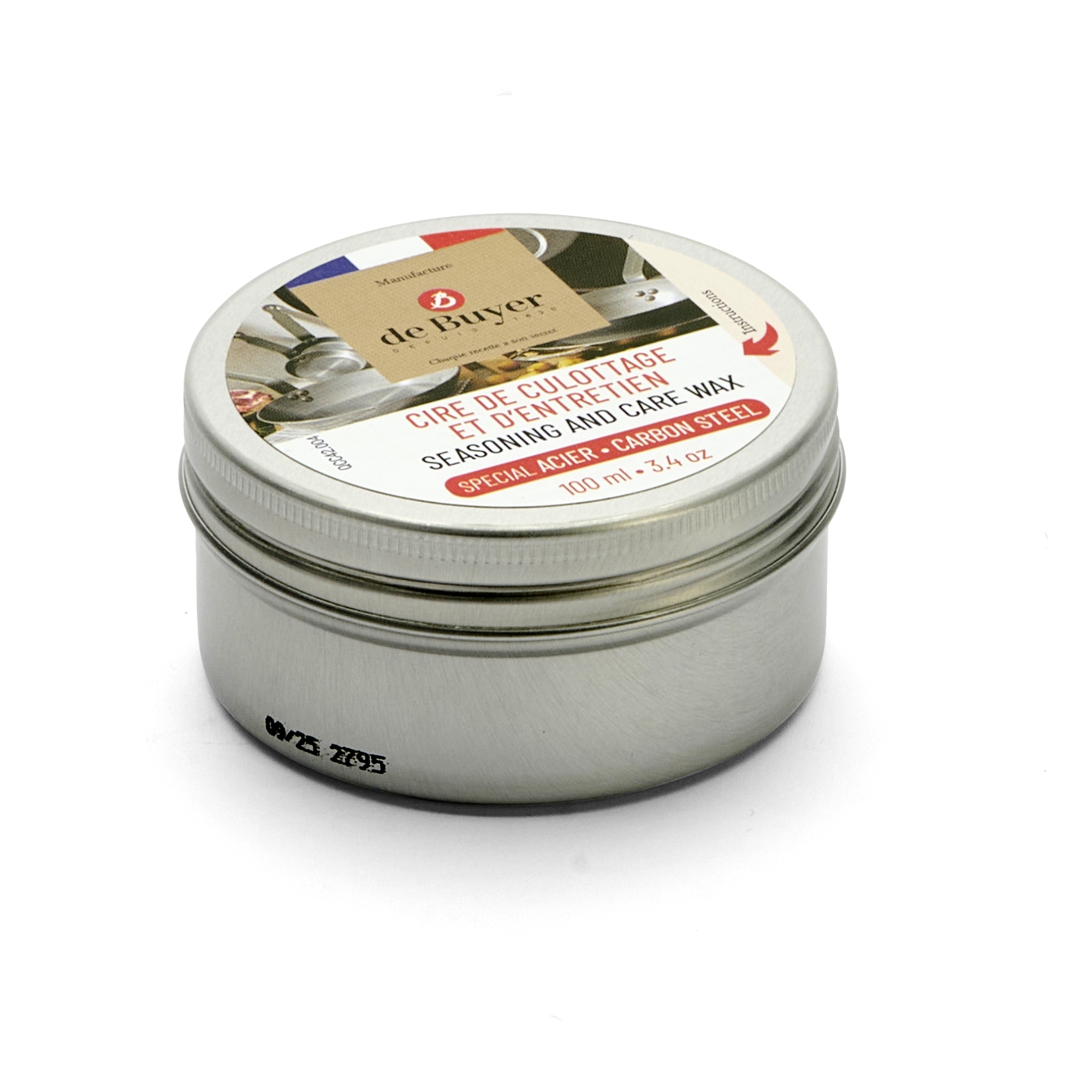 de Buyer - Seasoning and Maintenance Wax for Steel Cookware 100 ml