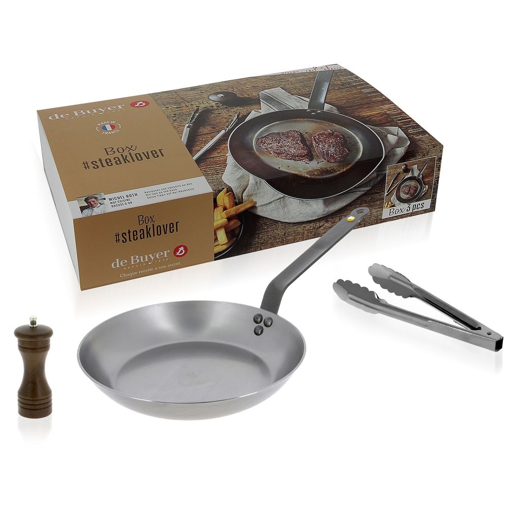 de Buyer - Mineral B Element - Set of 3 Steaklover de Buyer - Mineral B Element - Set of 3 Steaklover