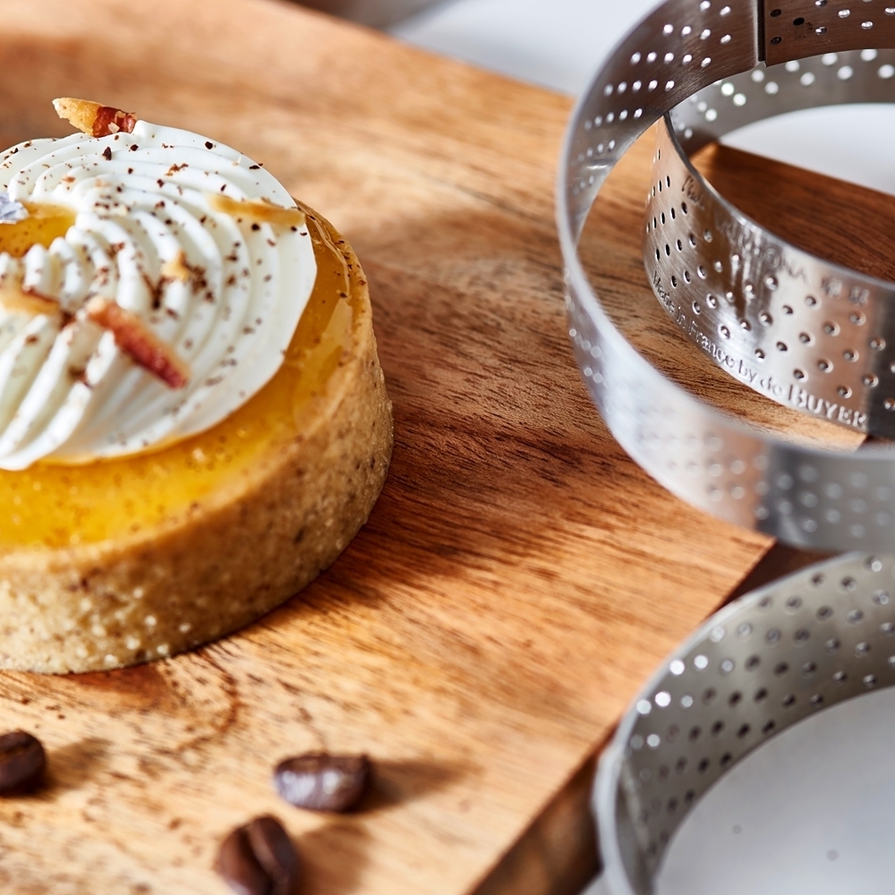 de Buyer - Round perforated tart ring - 2 cm - Valrhona