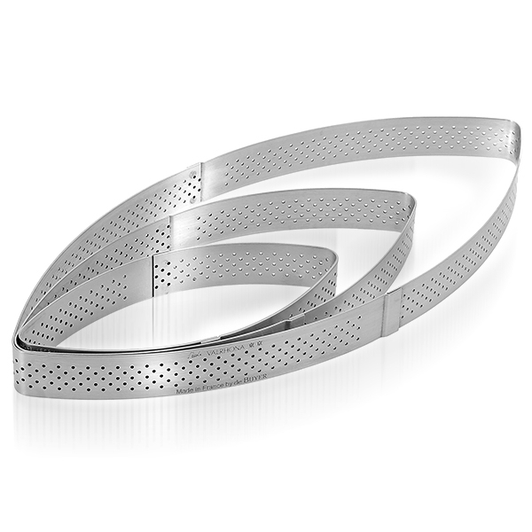 de Buyer - Calisson perforated tart ring - 2 cm - Valrhona de Buyer - Calisson perforated tart ring - 2 cm - Valrhona