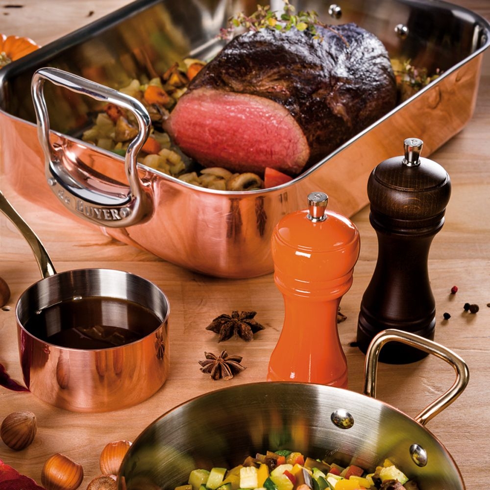 de Buyer - Copper Saucepan with brass handle