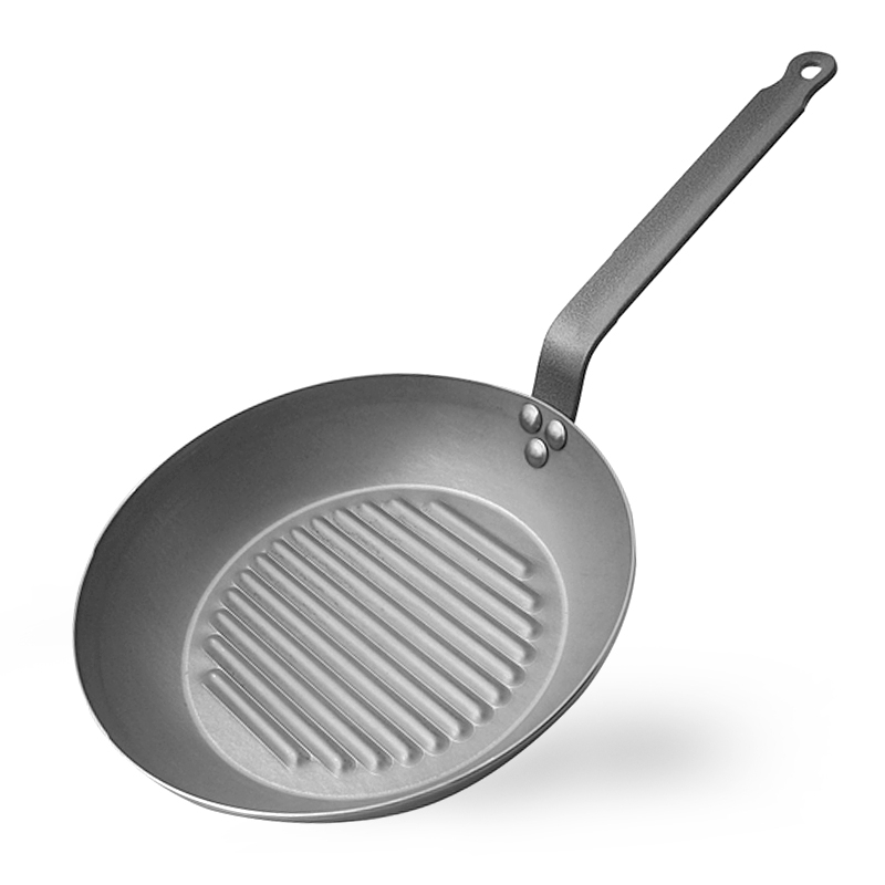 de Buyer - Carbone PLUS - Round Grill Frypan de Buyer - Carbone PLUS - Round Grill Frypan