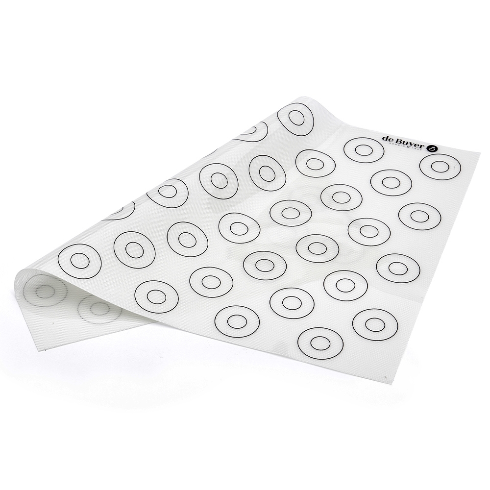 de Buyer - Antihaft-Silikonbackmatte zum Makronenbacken 40 x 30 cm de Buyer - Antihaft-Silikonbackmatte zum Makronenbacken 40 x 30 cm