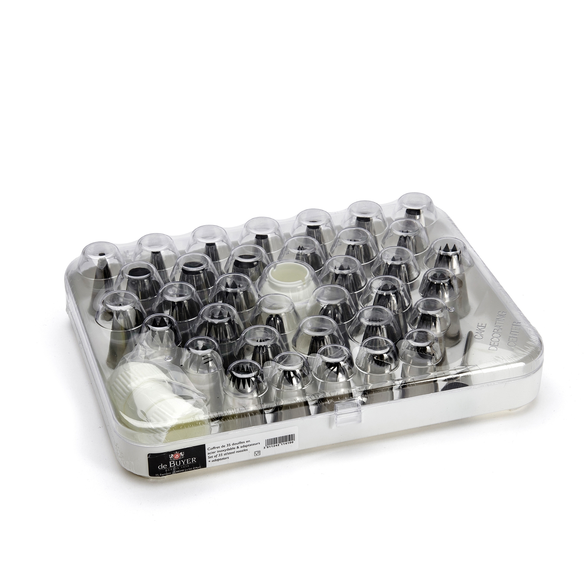 de Buyer - Set of 35 pastry nozzles + 2 adaptators