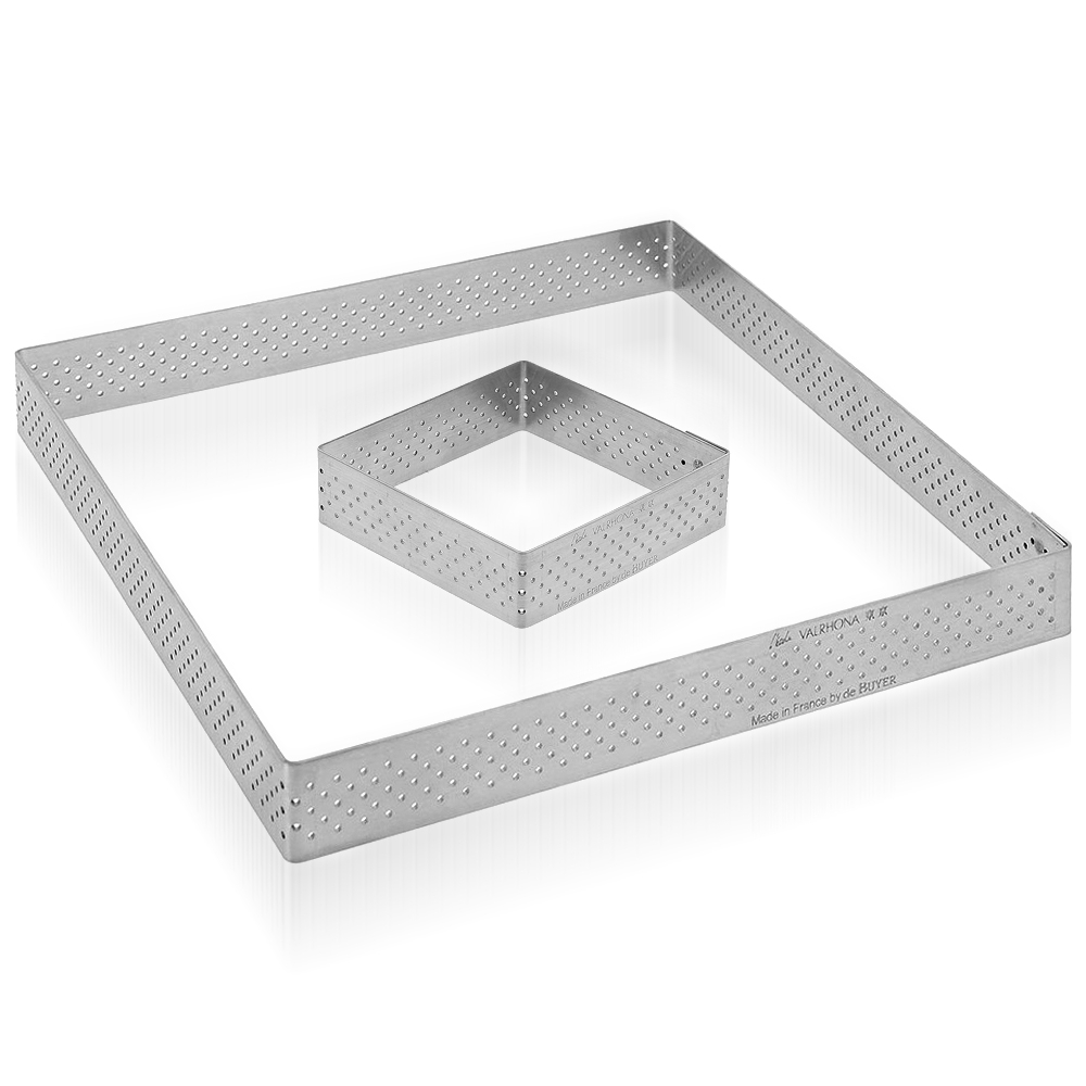 de Buyer - Square perforated tart ring - 2 cm - Valrhona