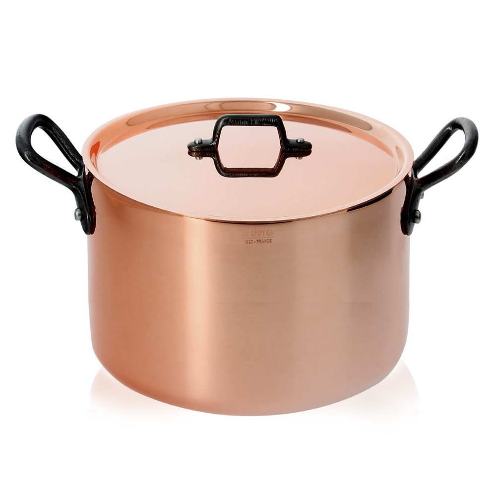 de Buyer - High stewpan with lid, cast-iron handles