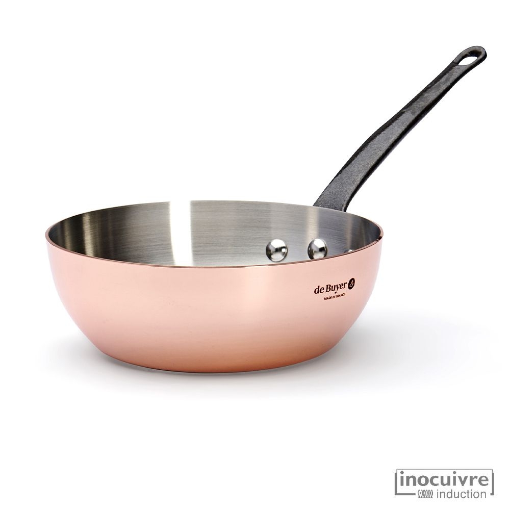 de Buyer - Copper Cookware Set of 3 - Prima Matera - Cast iron handles de Buyer - Copper Cookware Set of 3 - Prima Matera - Cast iron handles