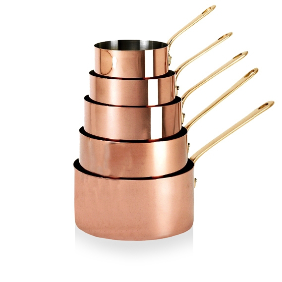 de Buyer - Copper Saucepan with brass handle