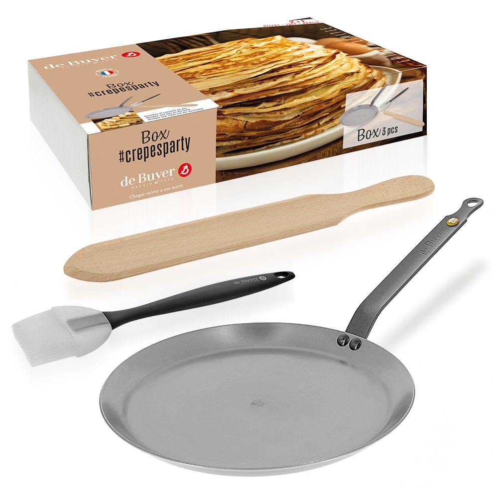 de Buyer - Mineral B Element - Set of 3 Crepesparty de Buyer - Mineral B Element - Set of 3 Crepesparty