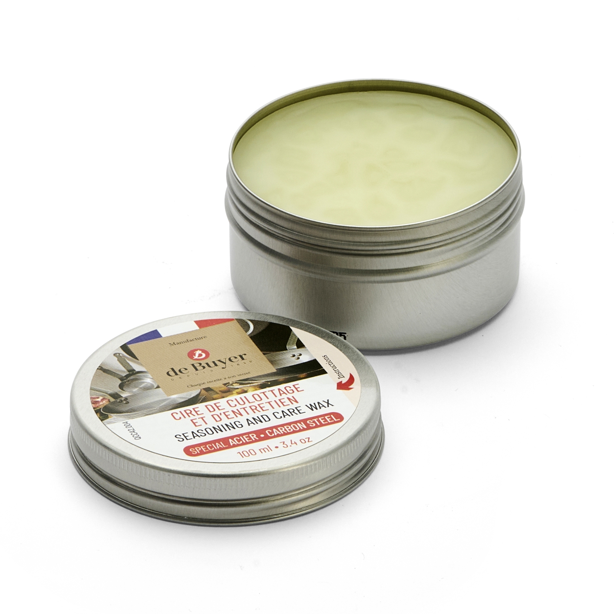 de Buyer - Seasoning and Maintenance Wax for Steel Cookware 100 ml
