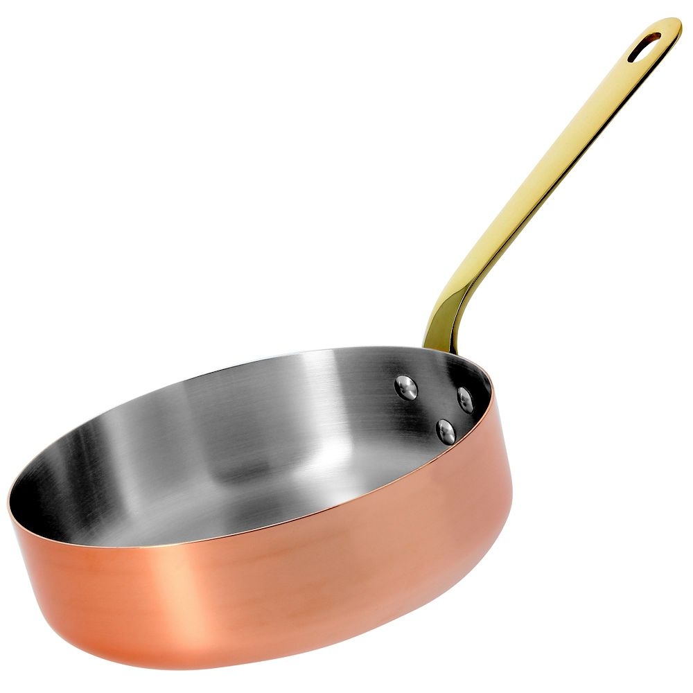de Buyer - Sauteuse mit Messinggriff de Buyer - Sauteuse mit Messinggriff
