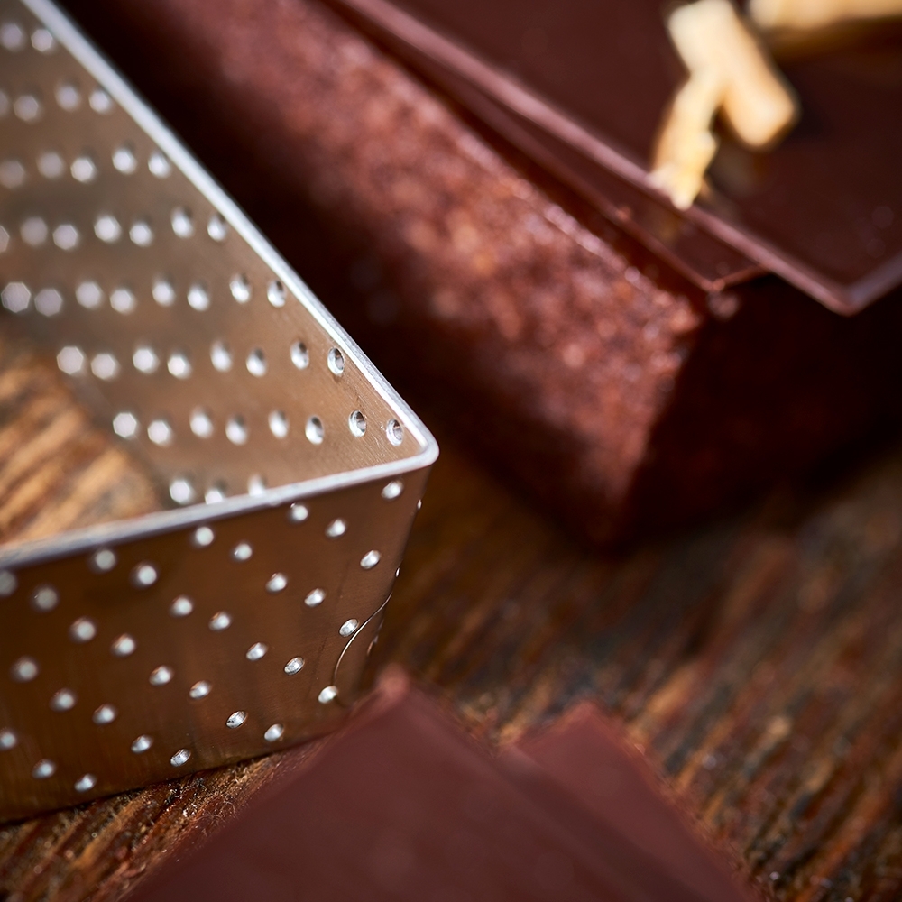 de Buyer - Square perforated tart ring - 2 cm - Valrhona