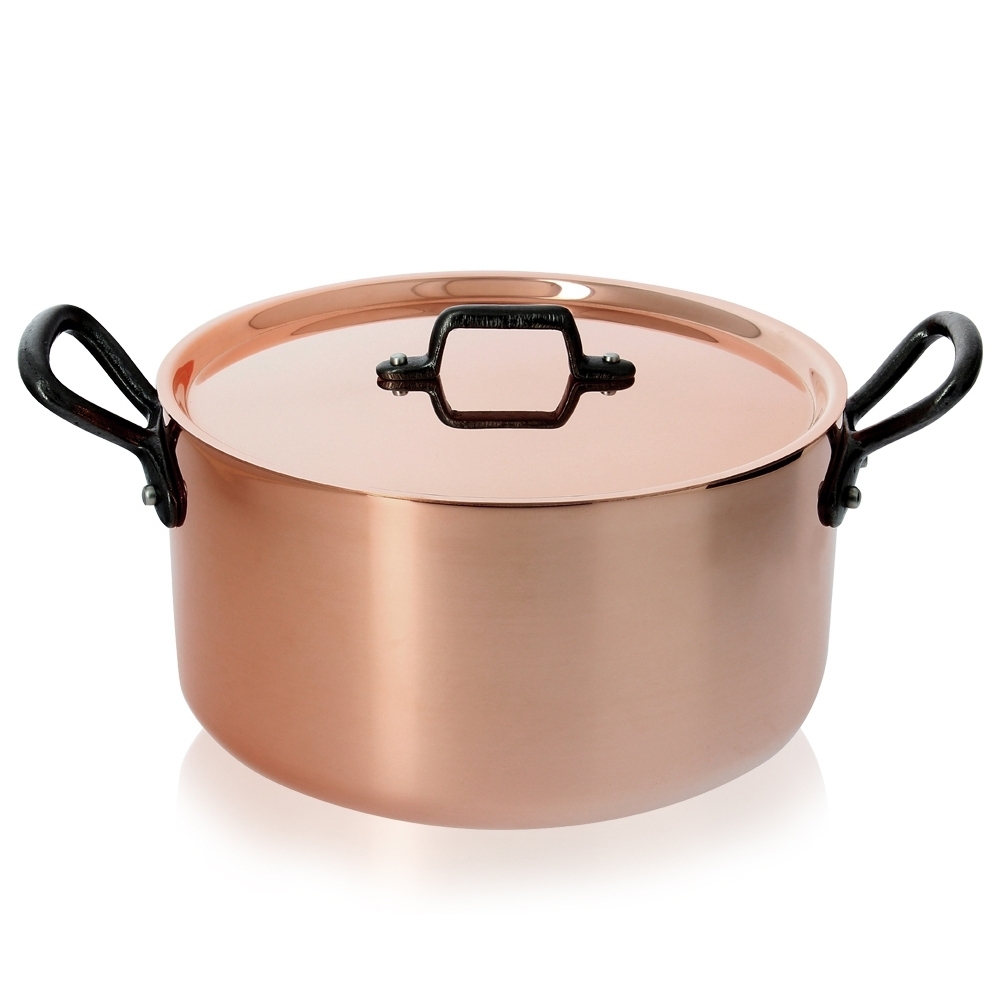 de Buyer - Round stewpan with lid - Cast Iron handles