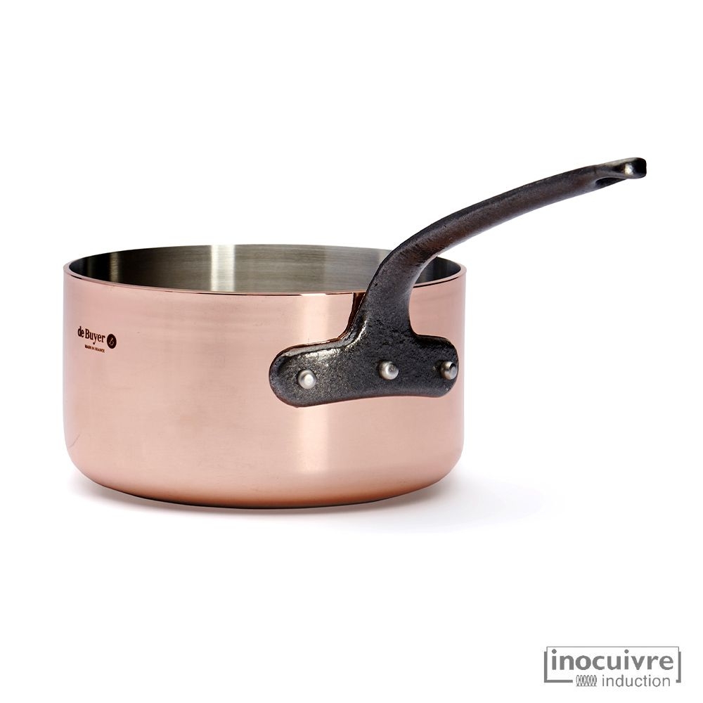 de Buyer - Copper Cookware Set of 3 - Prima Matera - Cast iron handles de Buyer - Copper Cookware Set of 3 - Prima Matera - Cast iron handles