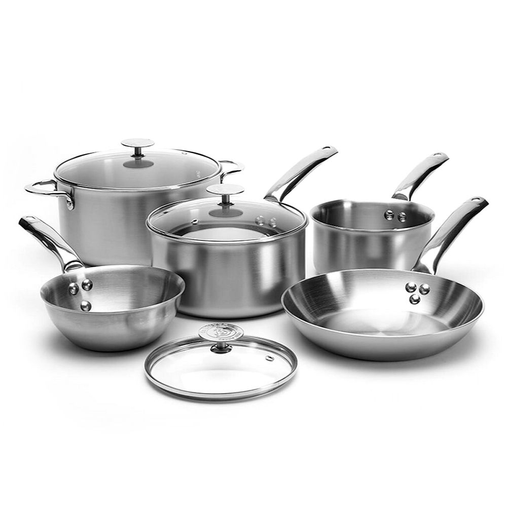 DeBuyer brushed stainless steel casserole