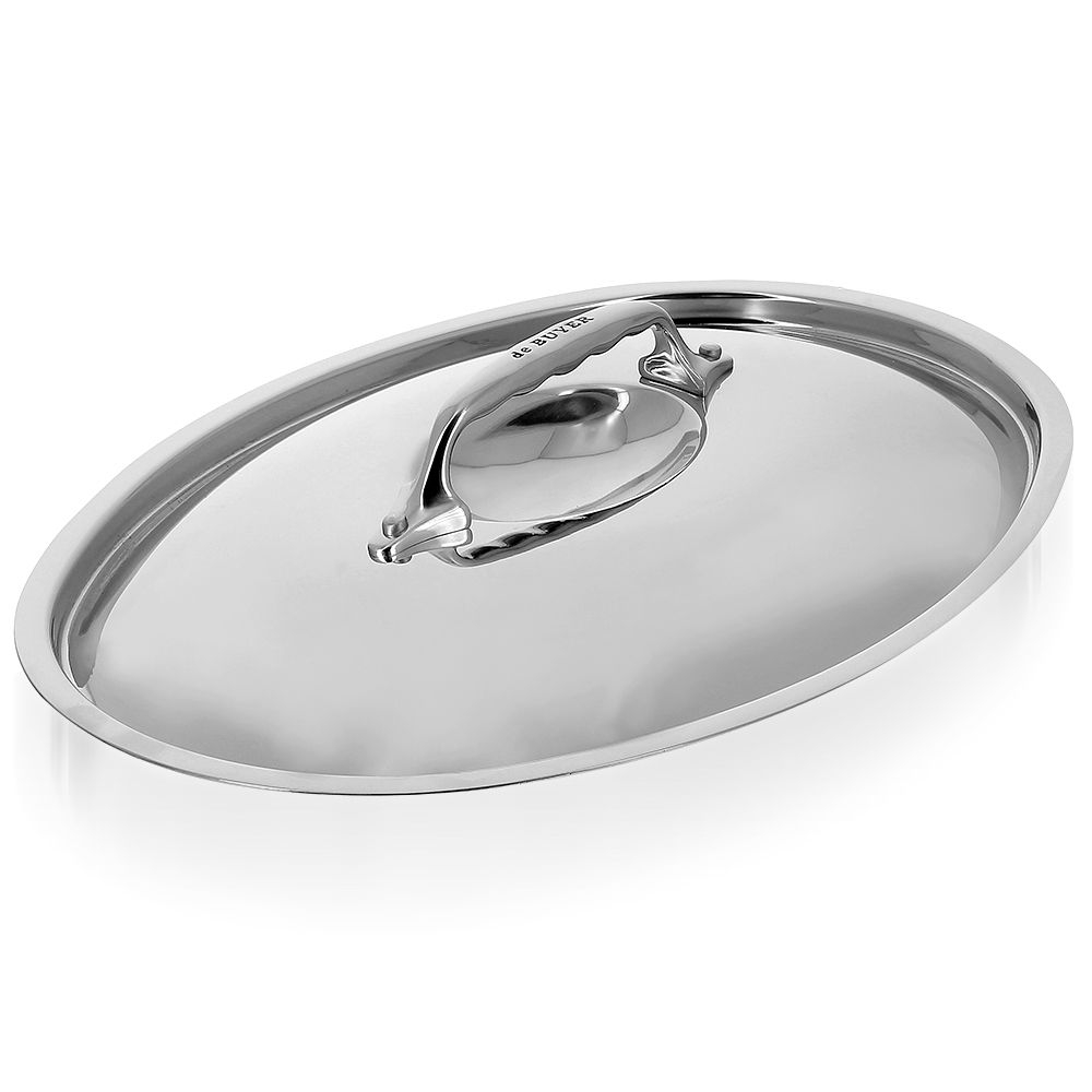 de Buyer - AFFINITY / INOCUIVRE oval stainless steel lid