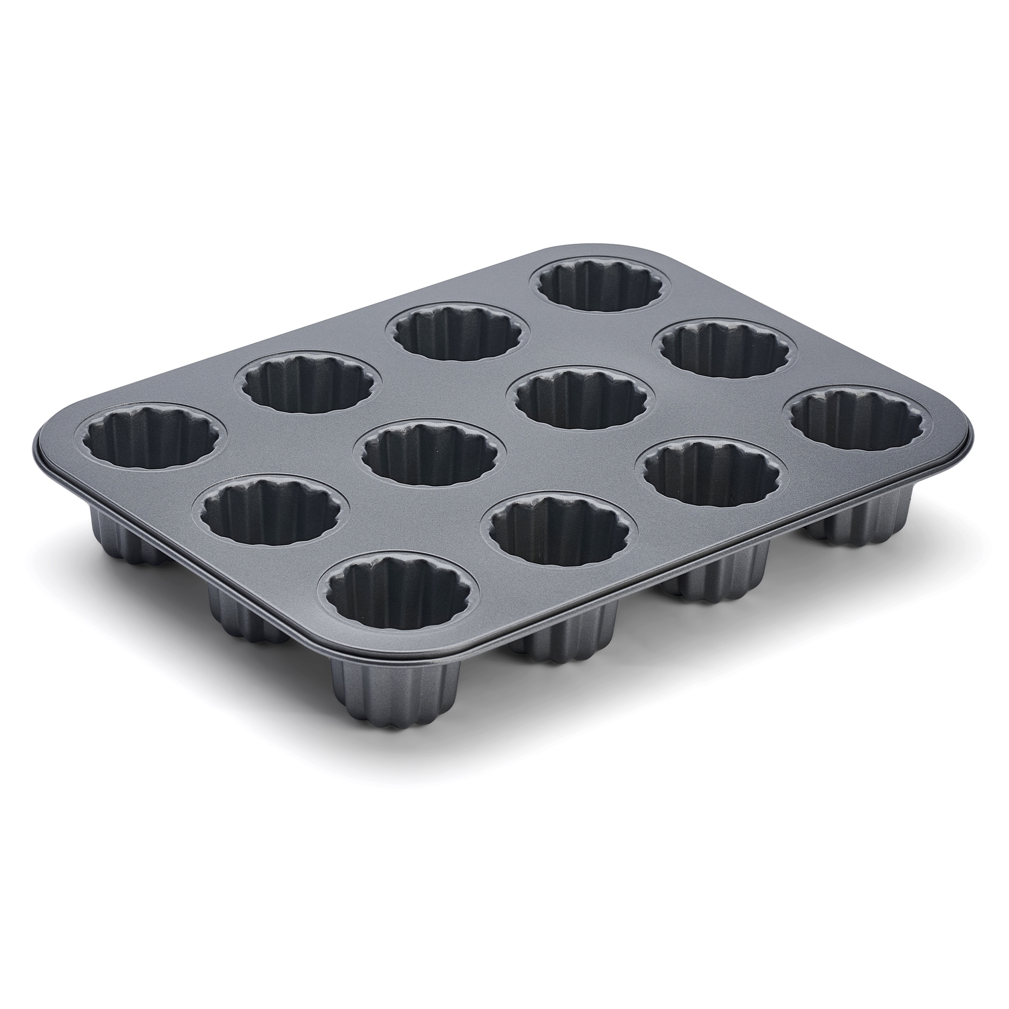 de Buyer - Tray 12 Cannele  - non-stick de Buyer - Tray 12 Cannele  - non-stick
