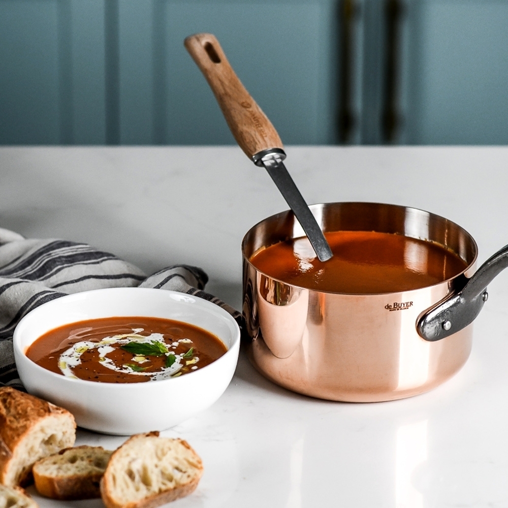 de Buyer - Copper Saucepan cast iron handles - Prima Matera