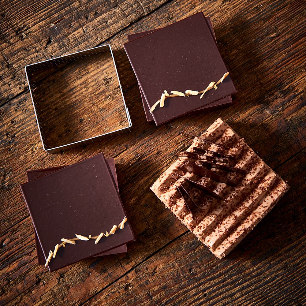 de Buyer - Square perforated tart ring - 2 cm - Valrhona