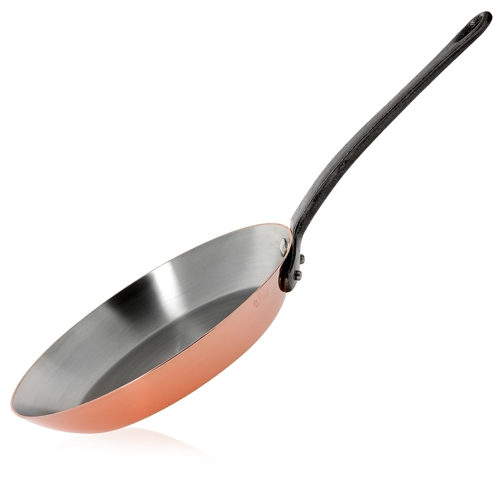 de Buyer - Round Fry Pan with cast iron handle