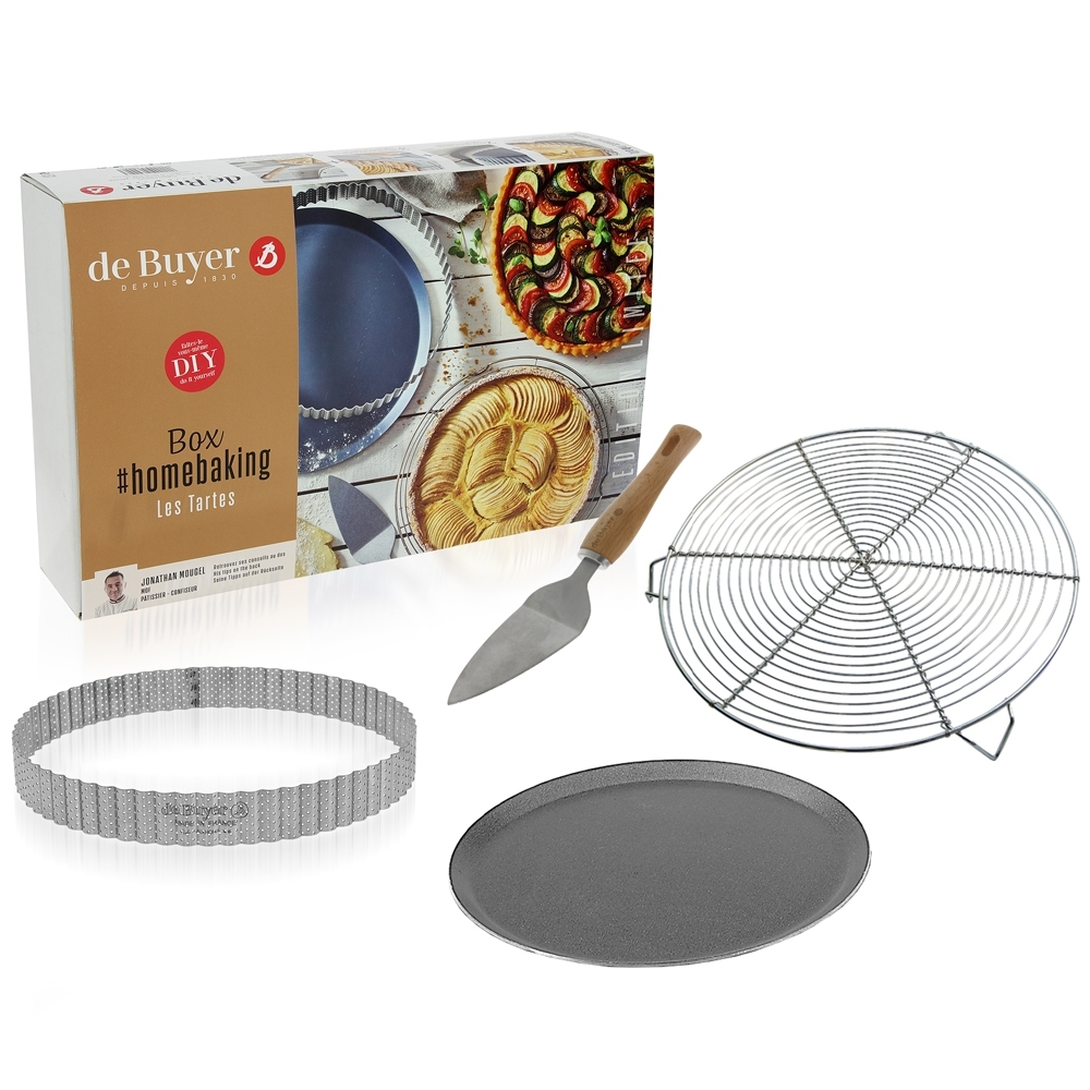de Buyer - Les Tartes - Set of 4 homebaking de Buyer - Les Tartes - Set of 4 homebaking