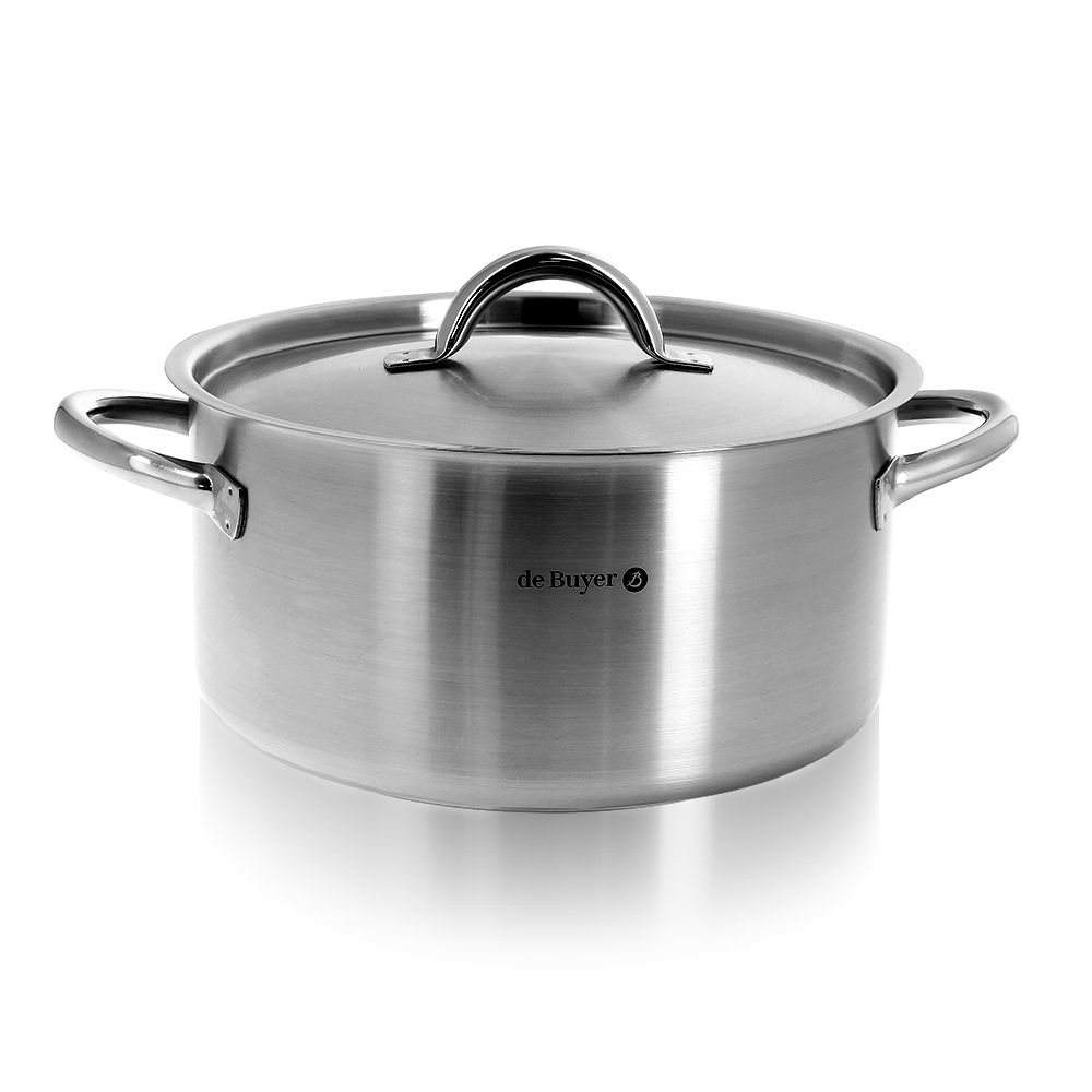 de Buyer Alchimy 5.3 qt. Tri-Ply Stainless Steel Sauce Pot 3605.24